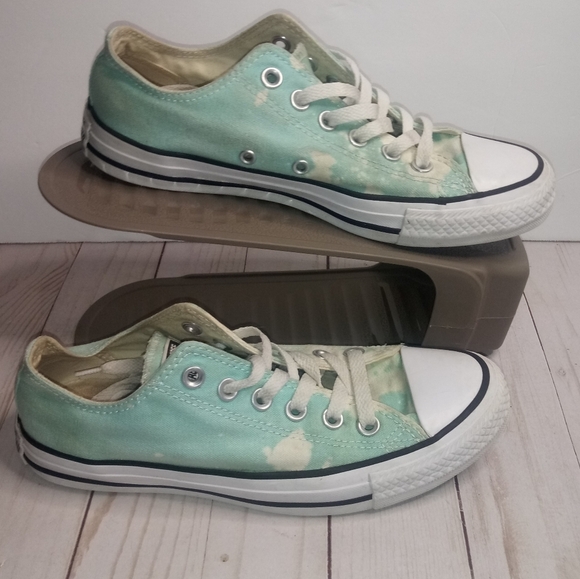 Converse low top Mint green bleached sneakers - Picture 3 of 16